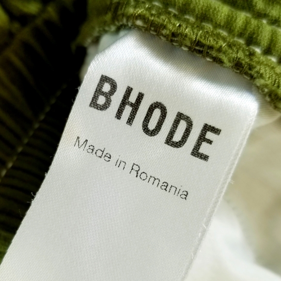 Bhode x Brisbane Moss Corduroy Shorts Needle Grass Green Urban Surf Athleisure - Picture 10 of 11